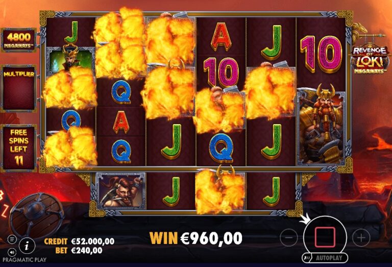 Screenshot 2 van Revenge of Loki Megaways
